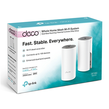 TP-Link Deco E4 AC1200 Whole Home Mesh Wi-Fi 2pa