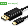 Generic USB C Type C to DisplayPort Adapter Cable Black 1.5M