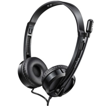 Rapoo H100 wired stereo headset black 3.5mm 