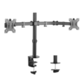 Brateck LDT12-C024N DUAL SCREENS ECONOMICAL DOUBLE JOINT ARTICULATING STEEL MONITOR ARM