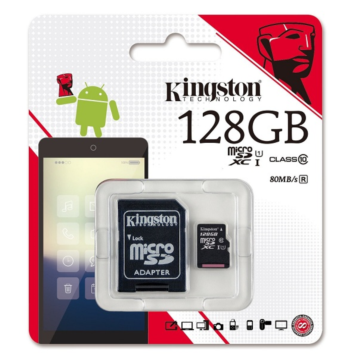 Kingston SDC10G2/128GBFR 128GB Micro SDXC CL10