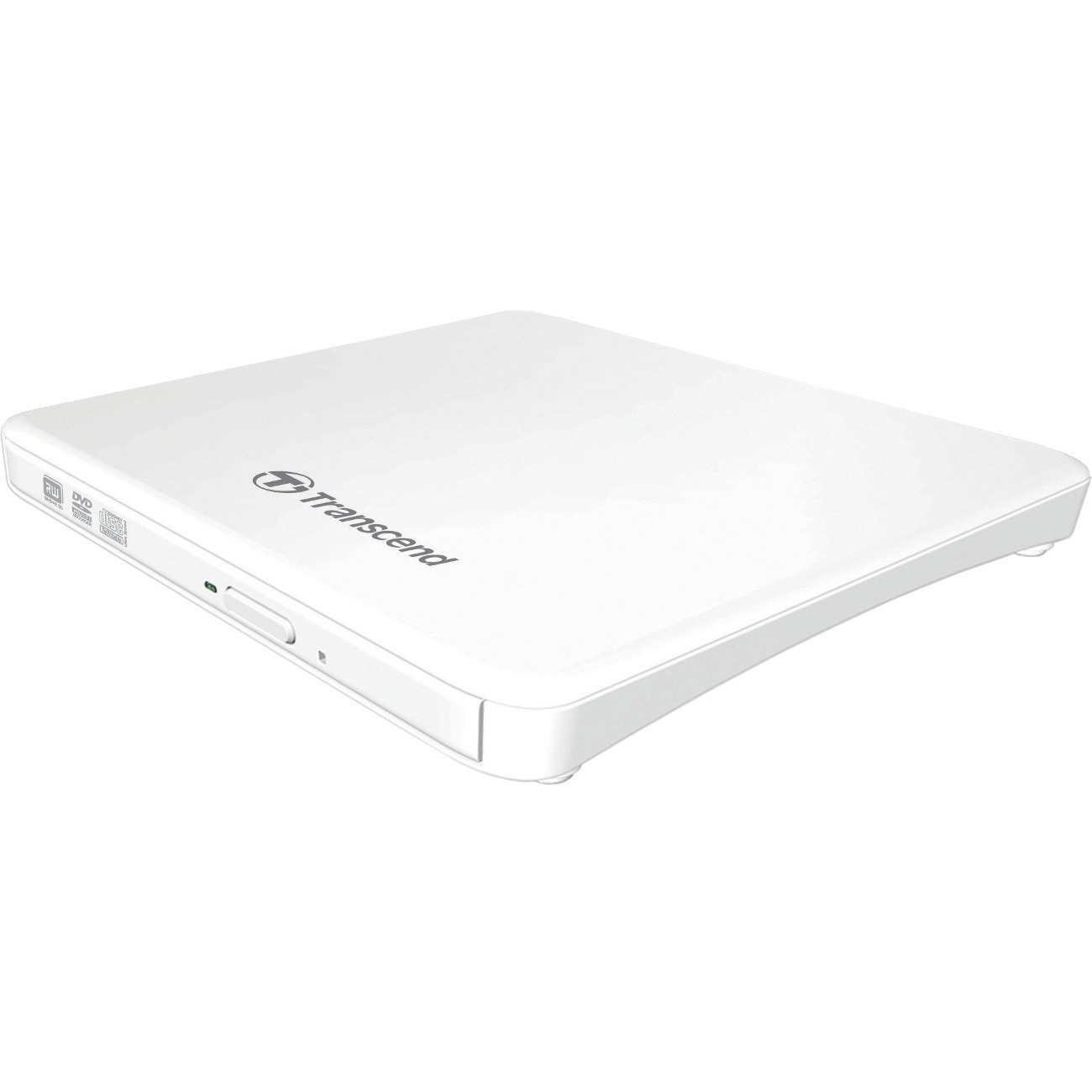 Transcend External Slim 8 X DVD Writer USB Powered White Win/Mac compatible